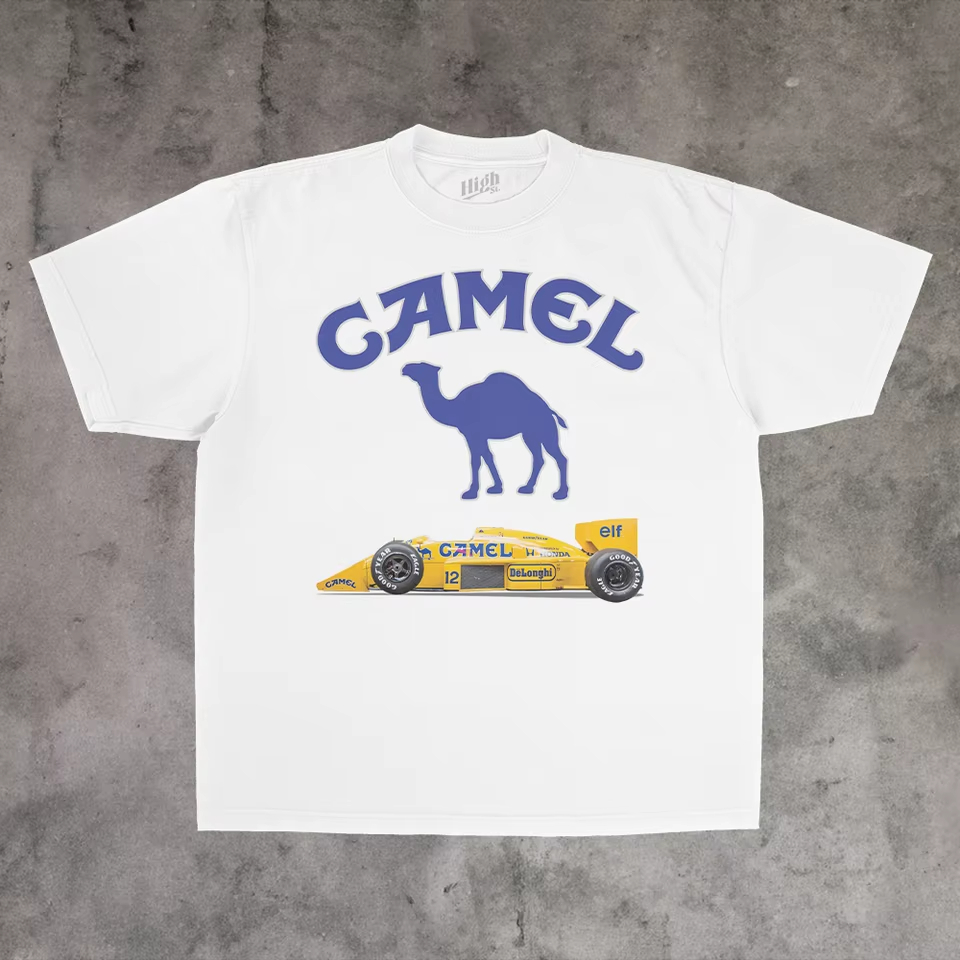 تي شيرت كلاسيكي بتصميم سباقات  - مراجعة Streetwear Brand Vintage وسعره