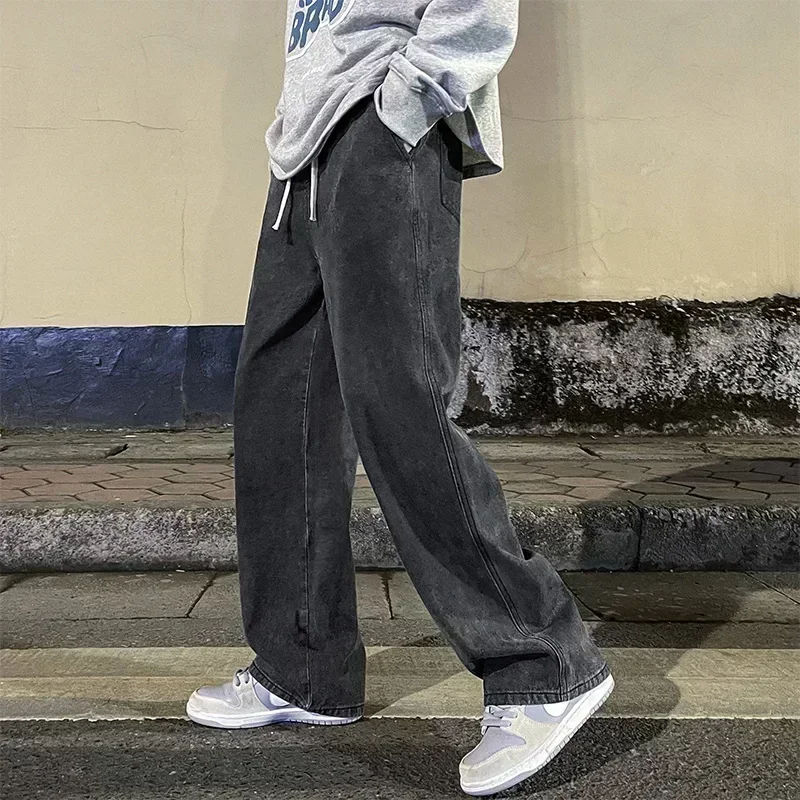 جينز رجالي فضفاض بأسلوب كوري ع - مراجعة Streetwear Brand Denim وسعره