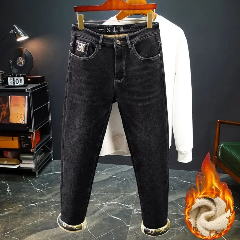 بنطلون جينز رجالي دافئ وسميك ب - مراجعة Streetwear Brand Denim وسعره